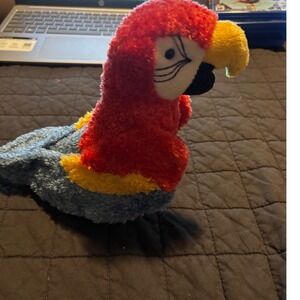 Douglas Cuddle Toy Plush Gabby Parrot Macaw Red Blue Yellow Bird NWT